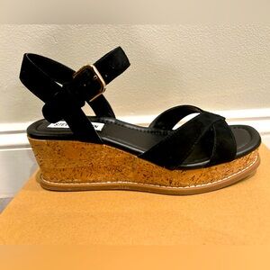 Steve Madden black suede sandals. Size 6.5.